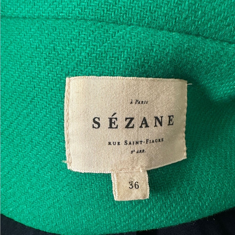 Sezane Erwann Jacket in Green Size S - Picture 6 of 10